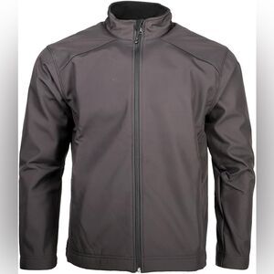 Page and Tuttle Mens Softshell Golf Athletic Outerwear Jacket Large Black nwt